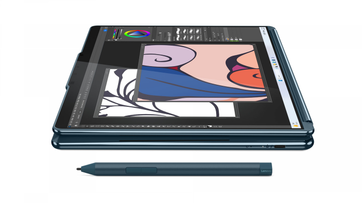 Yoga Book 9 13IMU9 W11H Tidal Teal (Lenovo Digital Pen 3, Lenovo 600 Bluetooth Silent Mouse + Folio Stand) Świąteczny Box 9