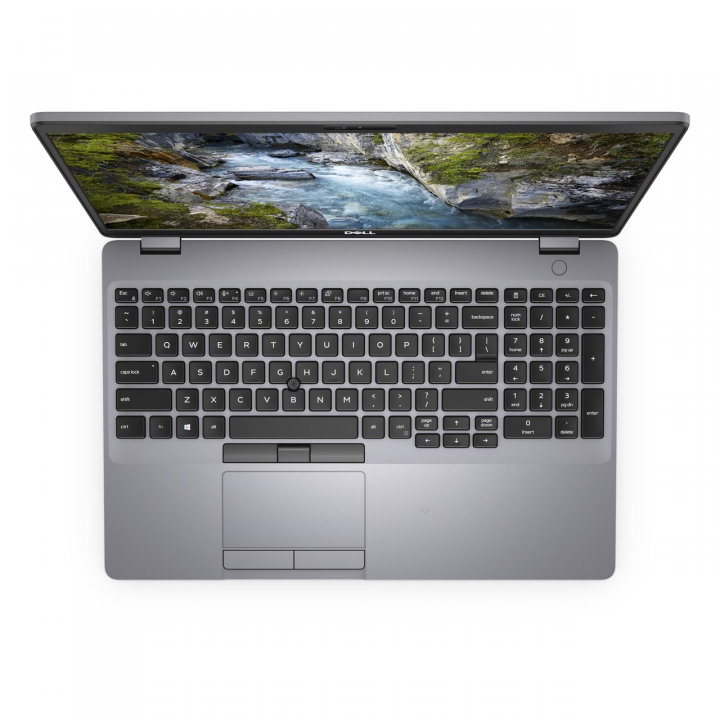 Mobilna stacja robocza Dell Precision 3550 szary - widok z góry