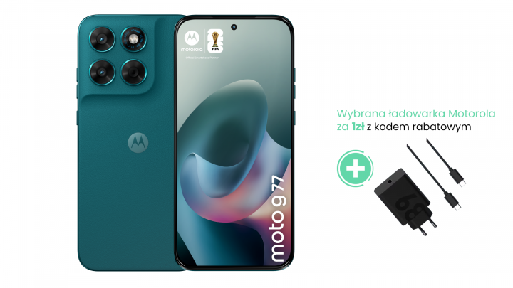 Smartfon Motorola moto g77 PBAW0025RO Zielony 68W