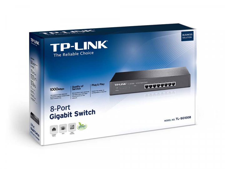 Switch TP Link TL SG1008 widok opakowania