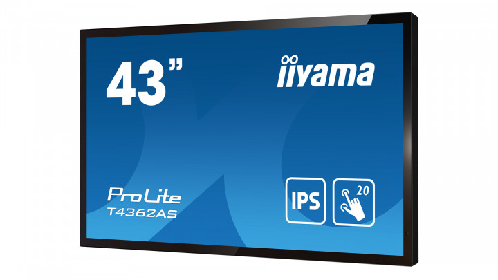 Monitor IIYAMA ProLite T4362AS-B1 - widok frontu prawej strony