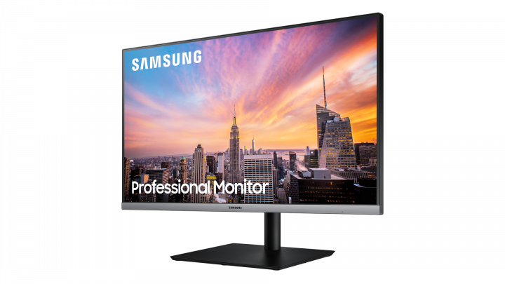 Monitor Samsung LS27R650FDUXEN czarny - widok frontu prawej strony