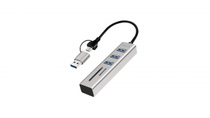 Hub USB LogiLink 3xUSB-A czytnik kart SD/microSD UA0445
