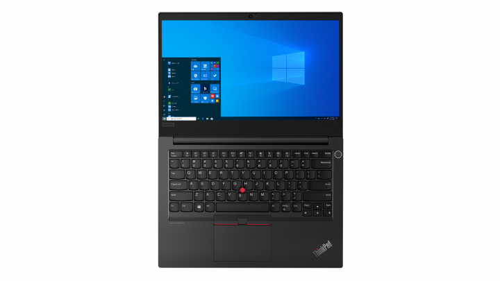 Laptop Lenovo ThinkPad E14 W10P czarny widok z góry