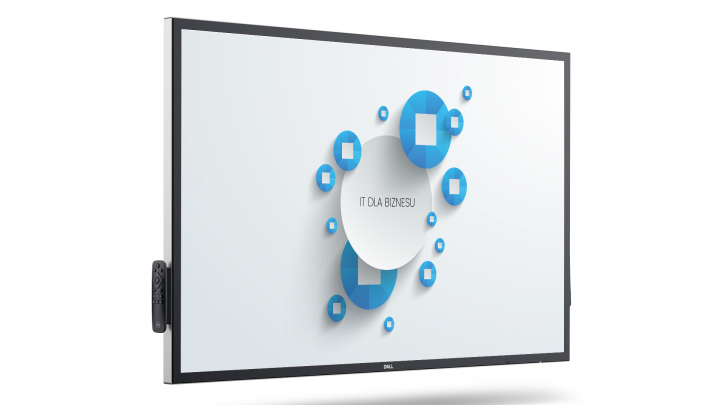 Monitor Dell Interactive Touch Monitor C5522QT czarny-przód prawa strona