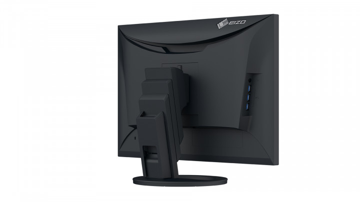 Monitor EIZO FlexScan EV2495 czarny - widok z tyłu prawej strony