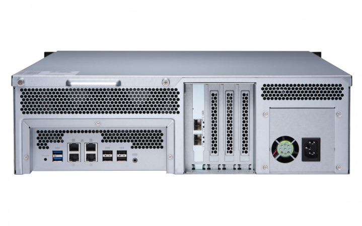 Serwer NAS QNAP TS-1673U-8G - widok tyłu