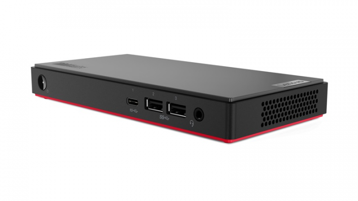 Komputer Lenovo ThinkCentre M90n Nano - widok frontu prawej strony