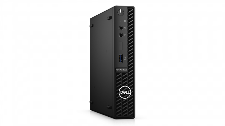 Optiplex 3090 MFF - widok frontu lewej strony