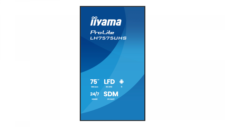 Monitor wielkoformatowy iiyama LH7575UHS-B2AG 2