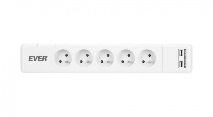 Listwa antyprzepięciowa EVER ELITE USB 1,5m TLZ11-ELI0150000 2