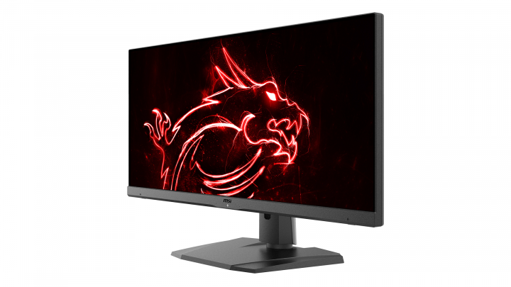 Monitor MSI Optix MPG341QR - widok frontu prawej strony