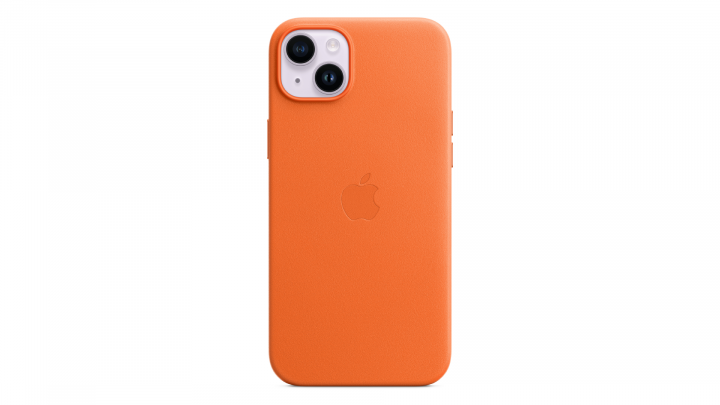 Etui Apple iPhone 14 Plus Leather Case z MagSafe Orange MPPF3ZM/A 6
