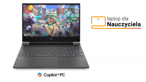 Laptop dla Nauczyciela HP Victus 15-fb3044nw C5HV6EA R5 AI 340 15,6" FHD 144Hz 16GB 512SSD RTX 5060 DLSS 4 W11