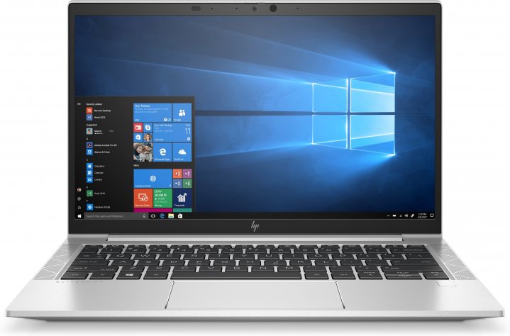 Laptop HP Elitebook 830 G7 srebrny - widok frontu