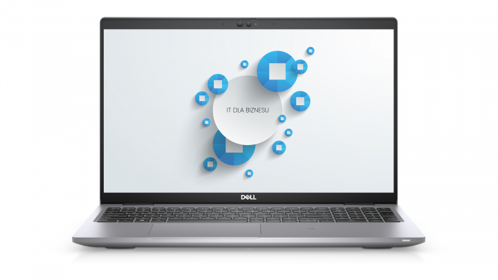 Mobilna stacja robocza Dell Precision 3560 NoOs szary-widok frontu
