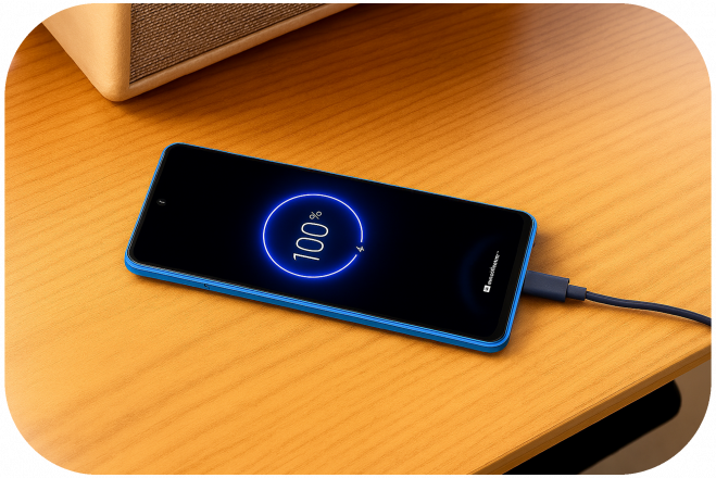 Smartfon Motorola moto g17 Power Błękitny 5