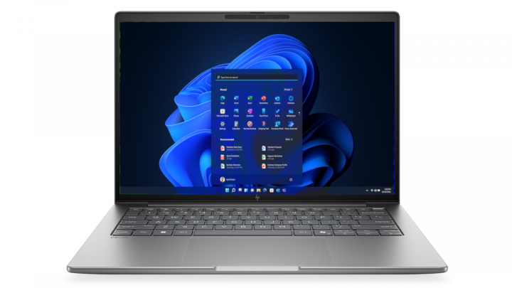 Mobilna stacja robocza HP ZBook 8 G2i 14 W11Pro copilot+ PC srebrny front