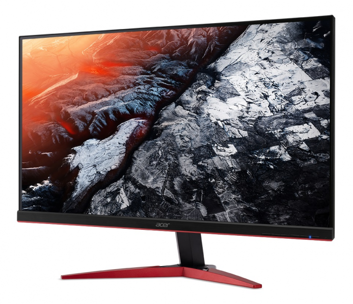 Monitor Acer KG251QDbmiipx czarny - widok frontu prawej strony
