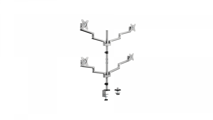 Uchwyt biurkowy na 4 monitory LogiLink 17-32" 6KG 75x75-100x100 BP0211