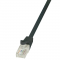 Patchcord LogiLink CAT 5e UTP 0,5m czarny CP1023U