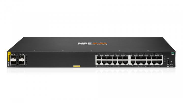 Switch HPE Aruba Networking CX 6100 JL677A 24-port GE PoE 370W 4x10Gb SFP+