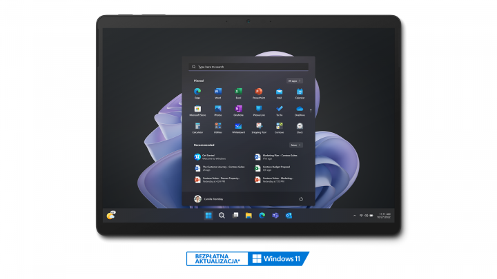 Microsoft Surface Pro 9 czarny - widok frontu