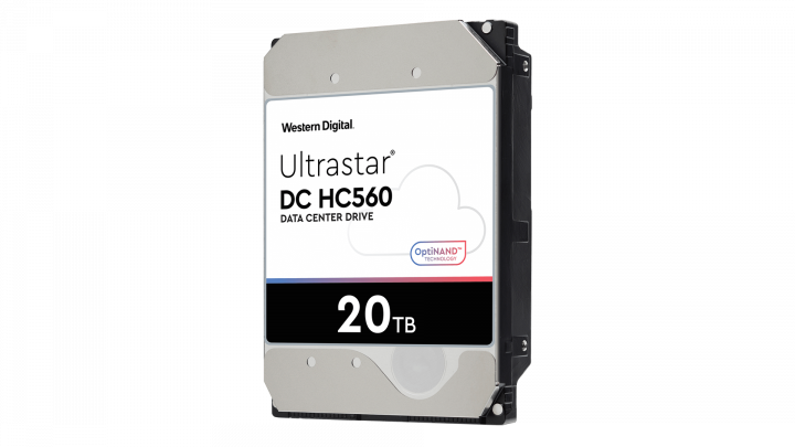 Dysk HDD Western Digital Ultrastar DC HC560 20TB 3,5 - widok frontu prawej strony