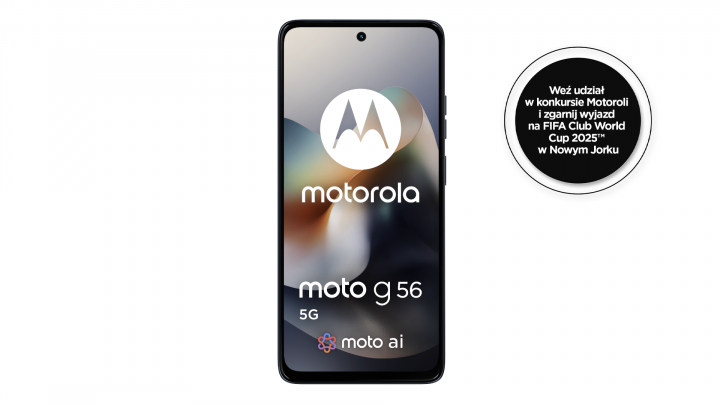Smartfon Motorola moto g56 5G czarny FIFA