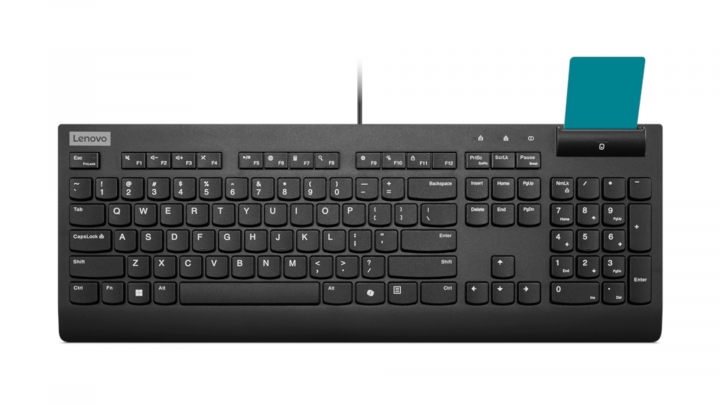 Klawiatura przewodowa Lenovo Smartcard Wired Keyboard II AI - U.S. English 4Y41R64685
