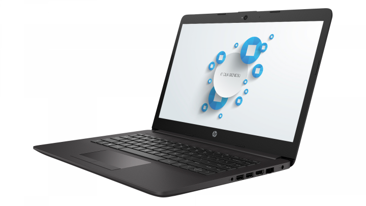 Laptop HP 240 G7 czarny noOS - przód prawa strona