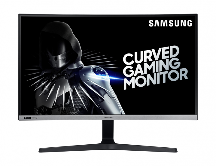 Monitor Samsung LC27RG50FQUXEN czarny - widok frontu