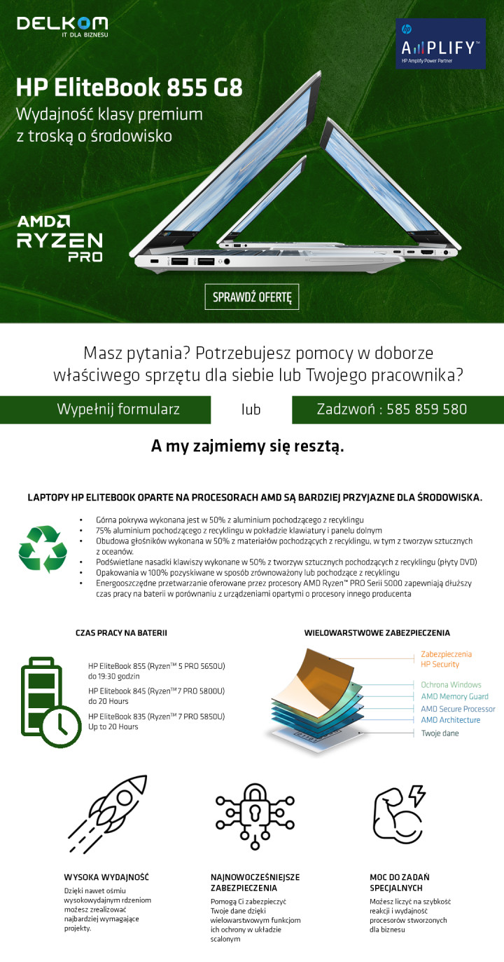 HP EliteBook G8 Landing Page