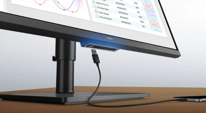 Monitor Samsung ViewFinity S8 LS32H804EAUXEN 32" VA UHD kabel