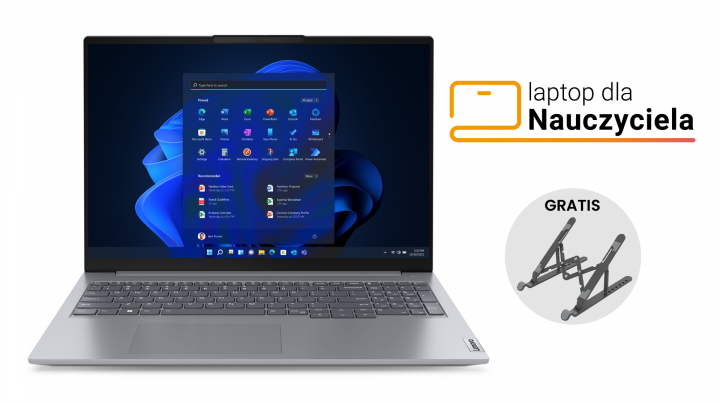 ThinkBook 16 G6 IRL W11P Arctic Grey Bon + Podstawka Orico
