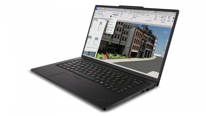 Mobilna stacja robocza Lenovo ThinkPad P14s Gen 7 intel - widok frontu prawej strony