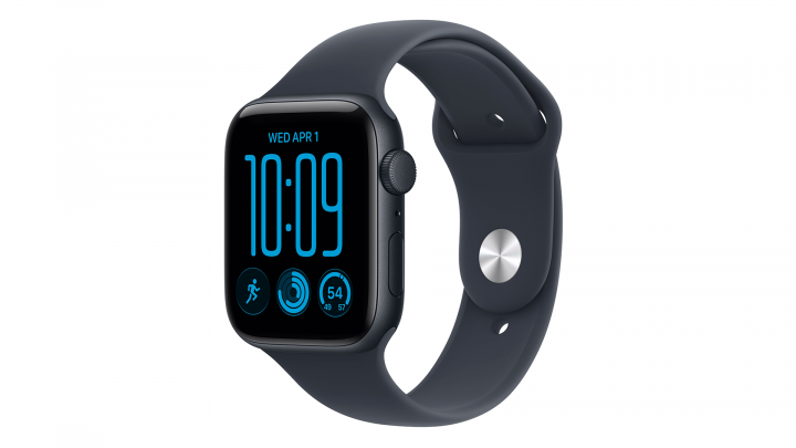 Apple Watch SE 3 GPS koperta 44 mm z aluminium w kolorze północy, pasek sportowy w kolorze granatowym 1