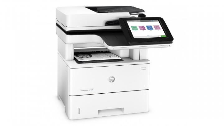 HP LaserJet Enterprise MFP M528dn - widok frontu lewej strony