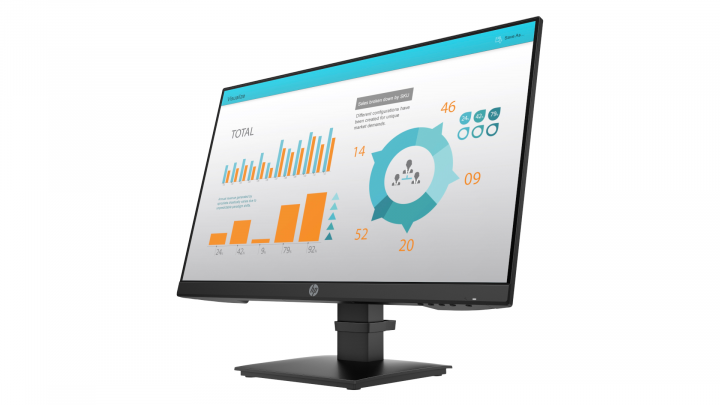 Monitor HP P24 G4 - widok frontu prawej strony