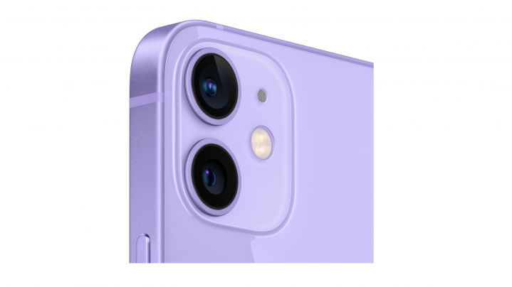 Smartfon Apple iPhone 12 mini fioletowy - widok tylnego aparatu