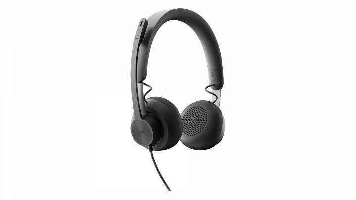 Słuchawki z mikrofonem Logitech Zone UC 981-000875 - widok frontu lewej strony