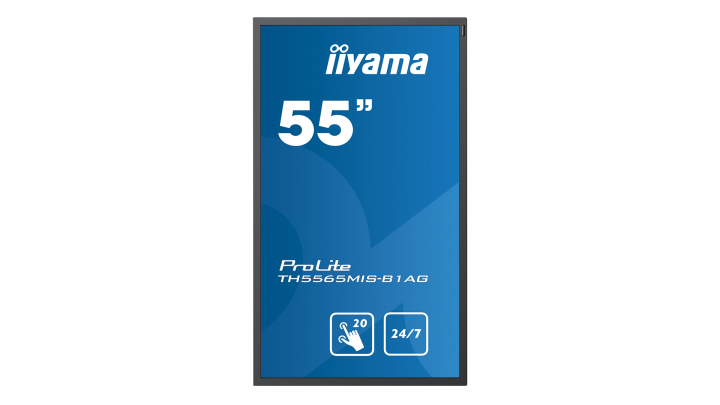 Monitor z dotykowym ekranem IIYAMA ProLite TH5565MIS-B1AG - widok obróconego ekranu