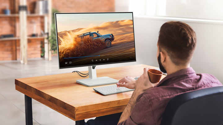 Monitor Lenovo L27h-4A - Płynny obraz i technologia MediaSync 