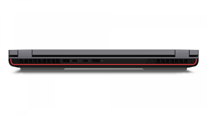 Mobilna stacja robocza Lenovo ThinkPad P16 G1 W11P Storm Grey - widok z tyłu