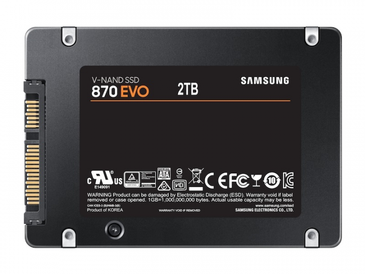 Dysk SSD Samsung 870 EVO 2000GB MZ-77E2T0BEU 2,5 - widok frontu v3