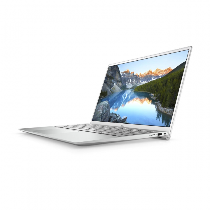 Laptop Dell Inspiron 5501 srebrny - widok frontu prawej strony