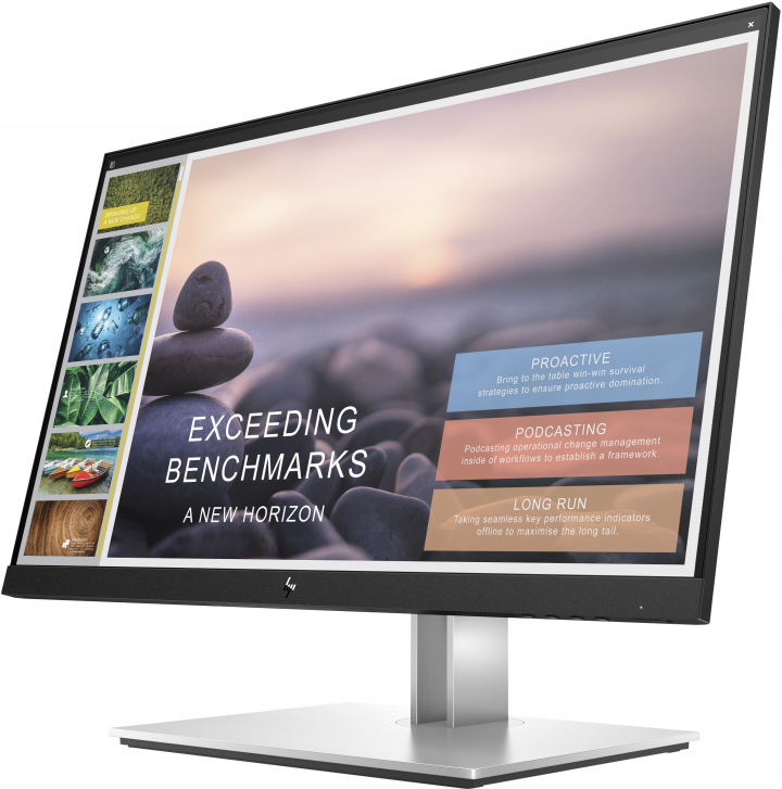 Monitor HP E24T G4 widok frontu prawa strona