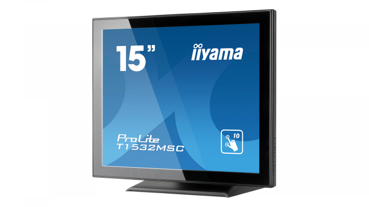 Monitor z dotykowym ekranem IIYAMA ProLite T1532MSC-B5X - widok frontu prawej strony