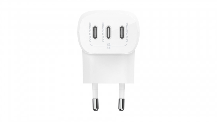 Ładowarka sieciowa Belkin kątowa 3x USB-C PPS 67 W - WCC002vfWH 2