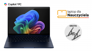 Laptop dla Nauczyciela HP EliteBook X G1i 14 B9ZY4ET Ultra 7 258V 14" 2.5K 120Hz 32GB 1000SSD W11Pro